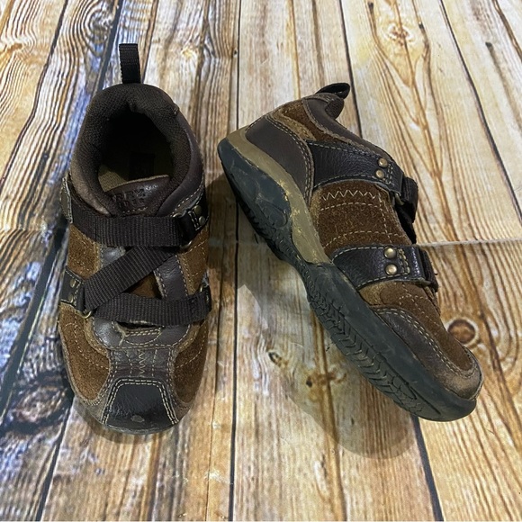 Sperry Hayden Z Brown Suede Z Strap Shoes Size Little Boy 9 M - Picture 1 of 5